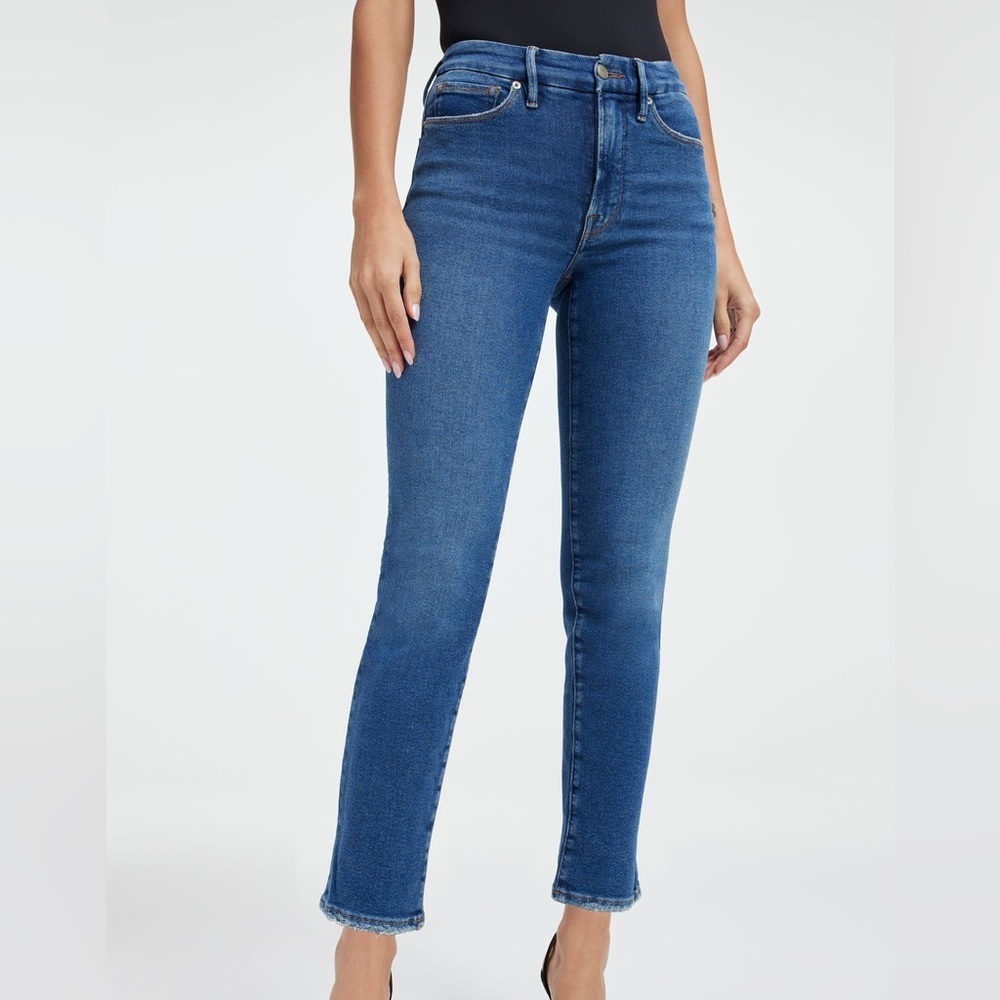 Good American Good Classic Slim Straight Jeans Size 8/29 NWT - Picture 3 of 16